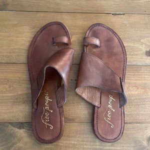 Free People leather sandals.